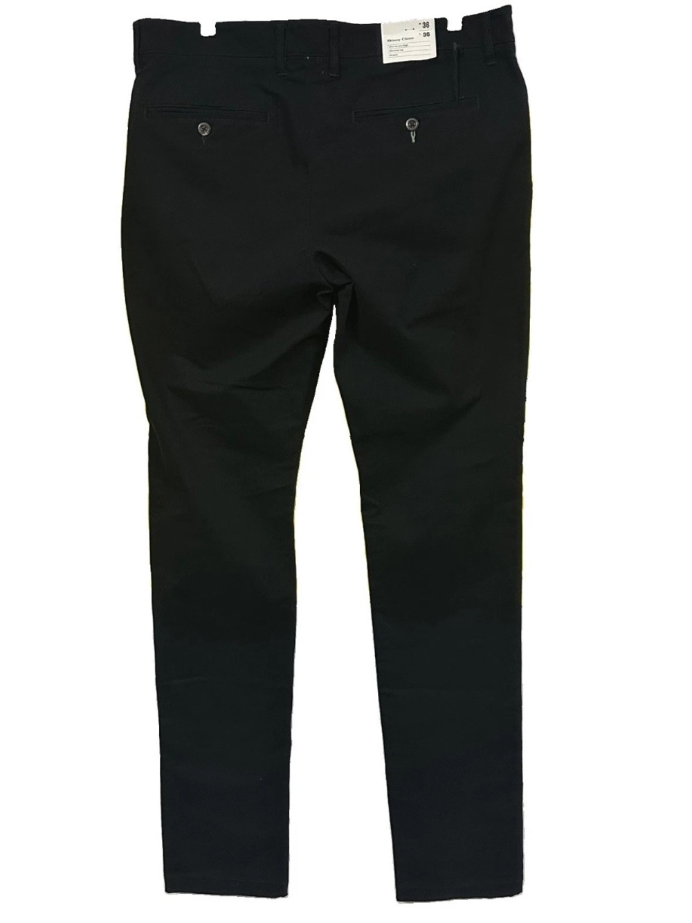 NWT Men Big & Tall Skinny Chino Pants Goodfellow & Co Black Straight Leg Slacks